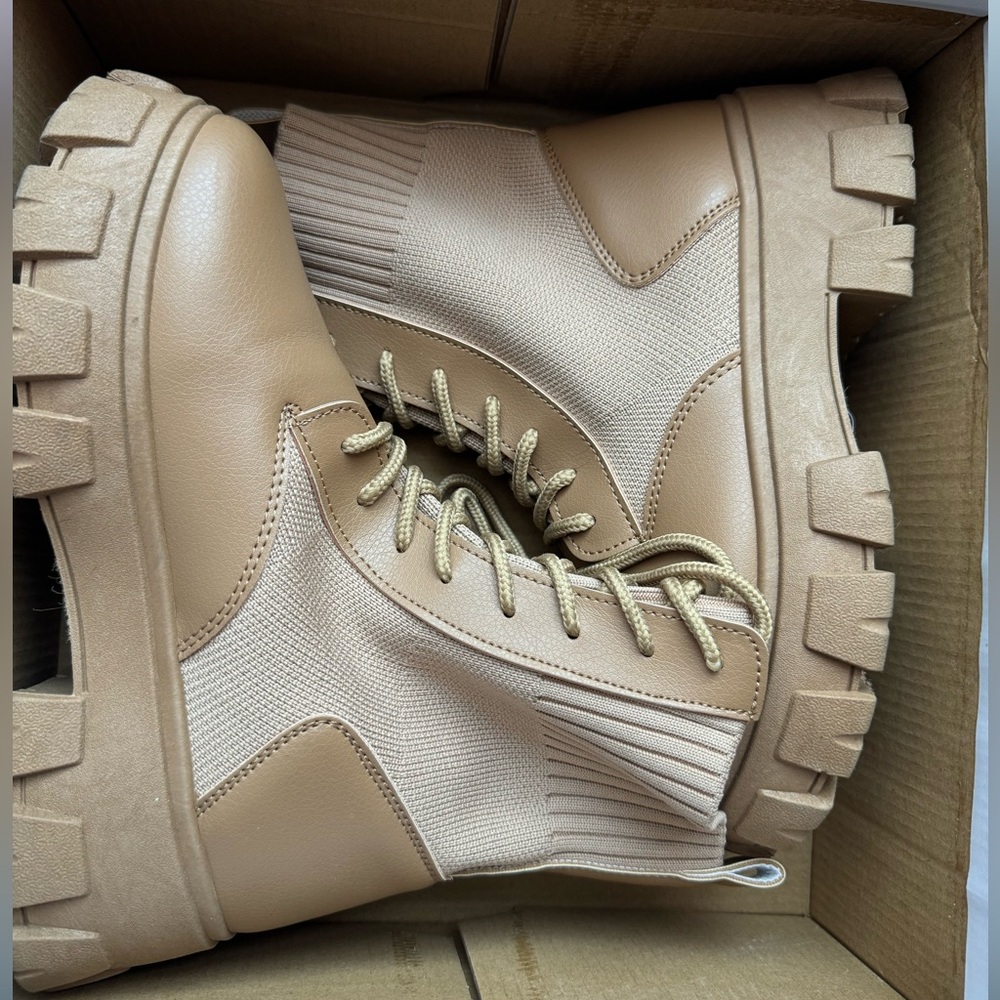 Brown Combat Boots